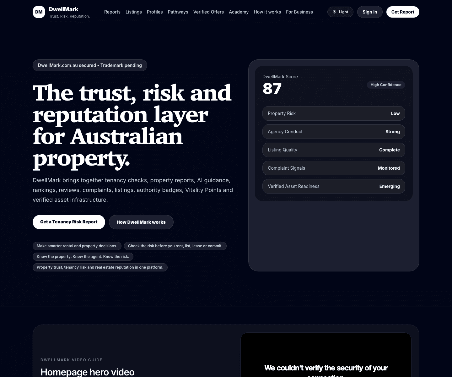 Property Digital Platform production website real capture